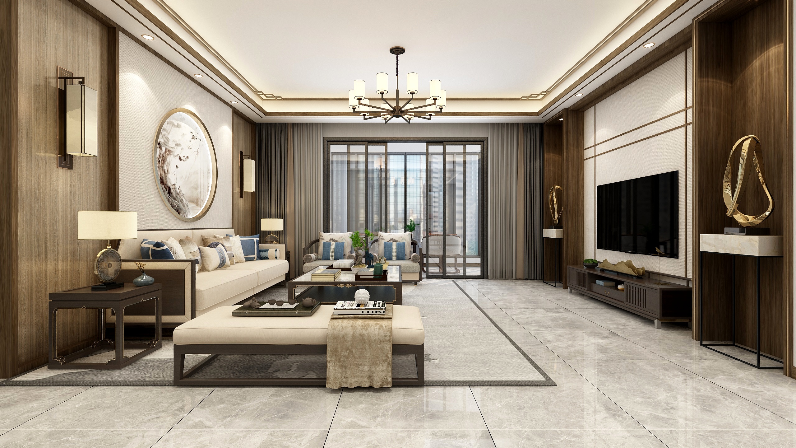 設计者-东山之冠201m²效果表现-装修设计方案