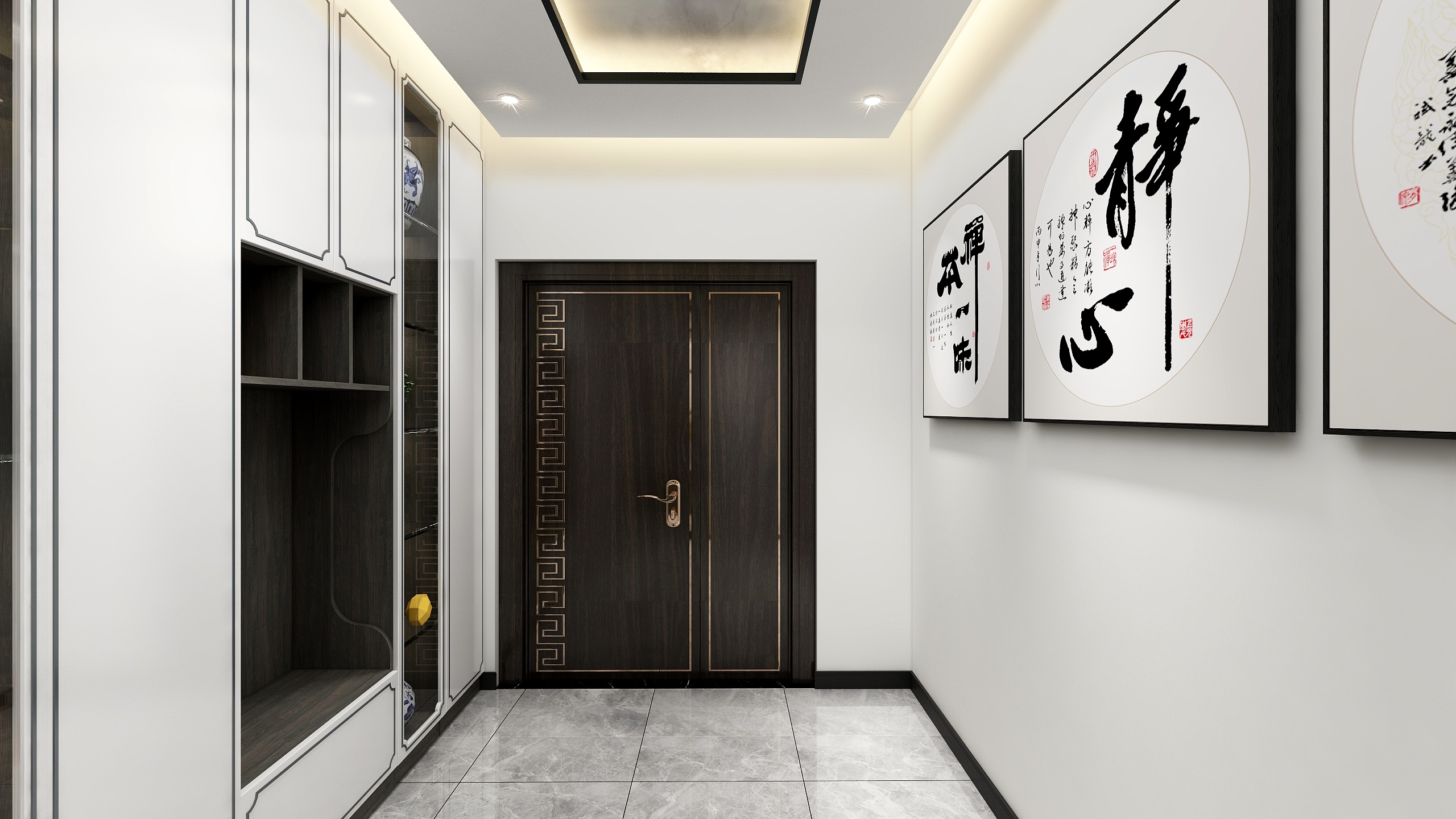 省院刘亚龙-新中式别墅装修效果图