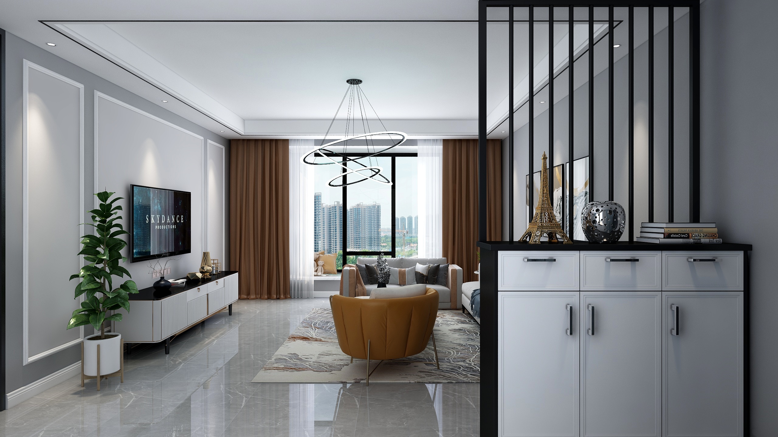 红星美凯龙米粒子装饰-水东江李姐-装修设计方案