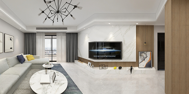 李智民-富鸣阳光城-现代风格154.3㎡-装修设计方案