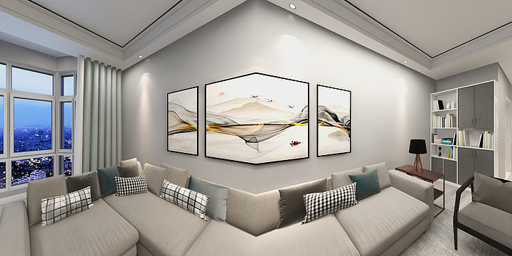 峰华设计天津金宜家装饰-芳水园23-2-202-装修设计方案