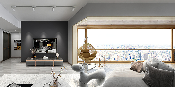 “虾”扯蛋-碧海华府效果图-装修设计方案