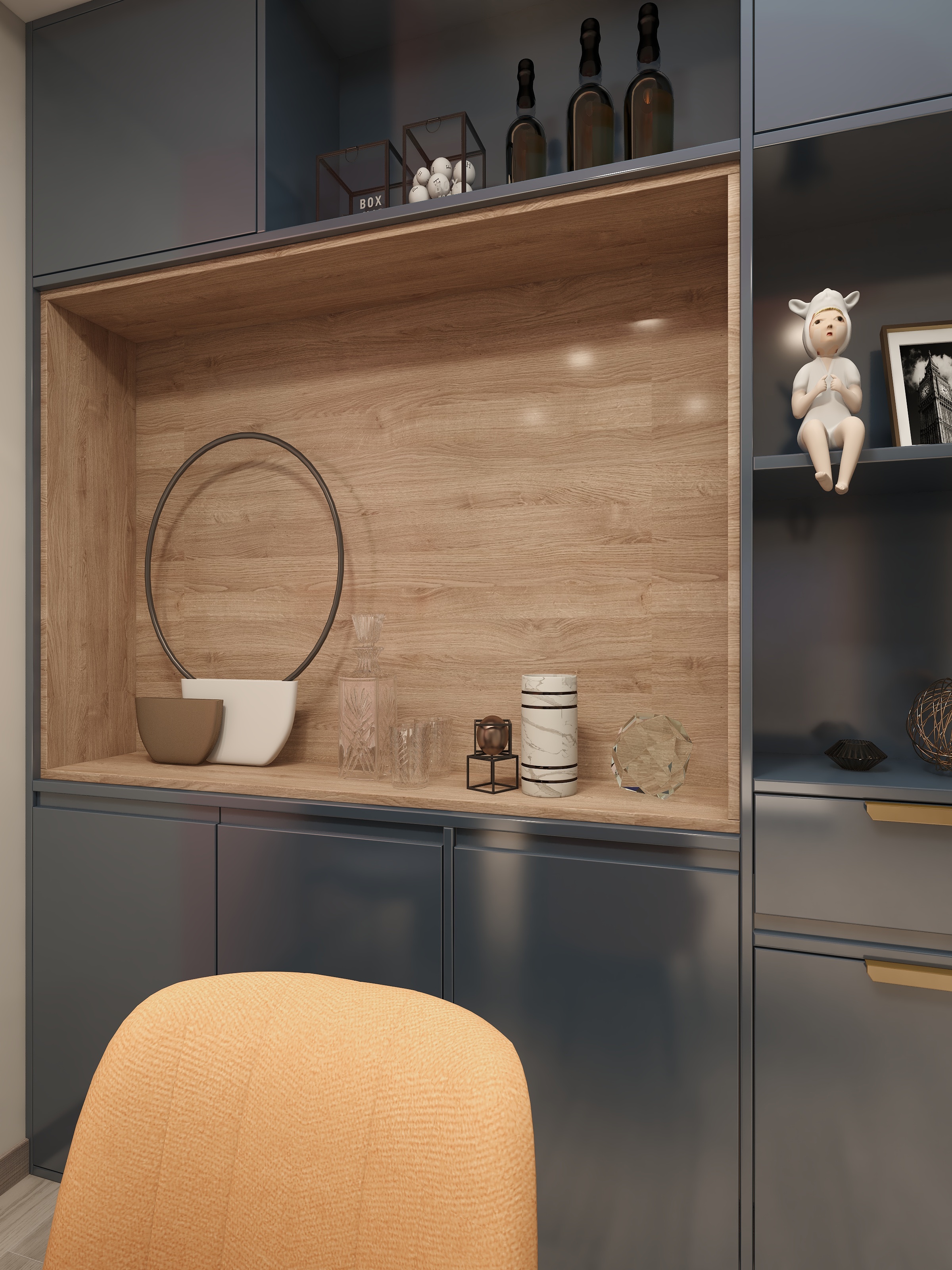 SJY旧林-德信海德公园83.00㎡A2’3室2厅1卫1厨-装修设计方案