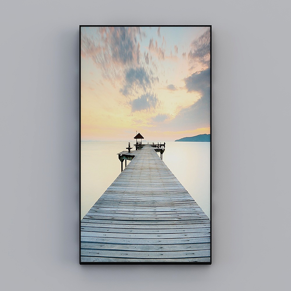海龙红-北欧风-客厅卧室玄关装饰画-四季物语3D模型