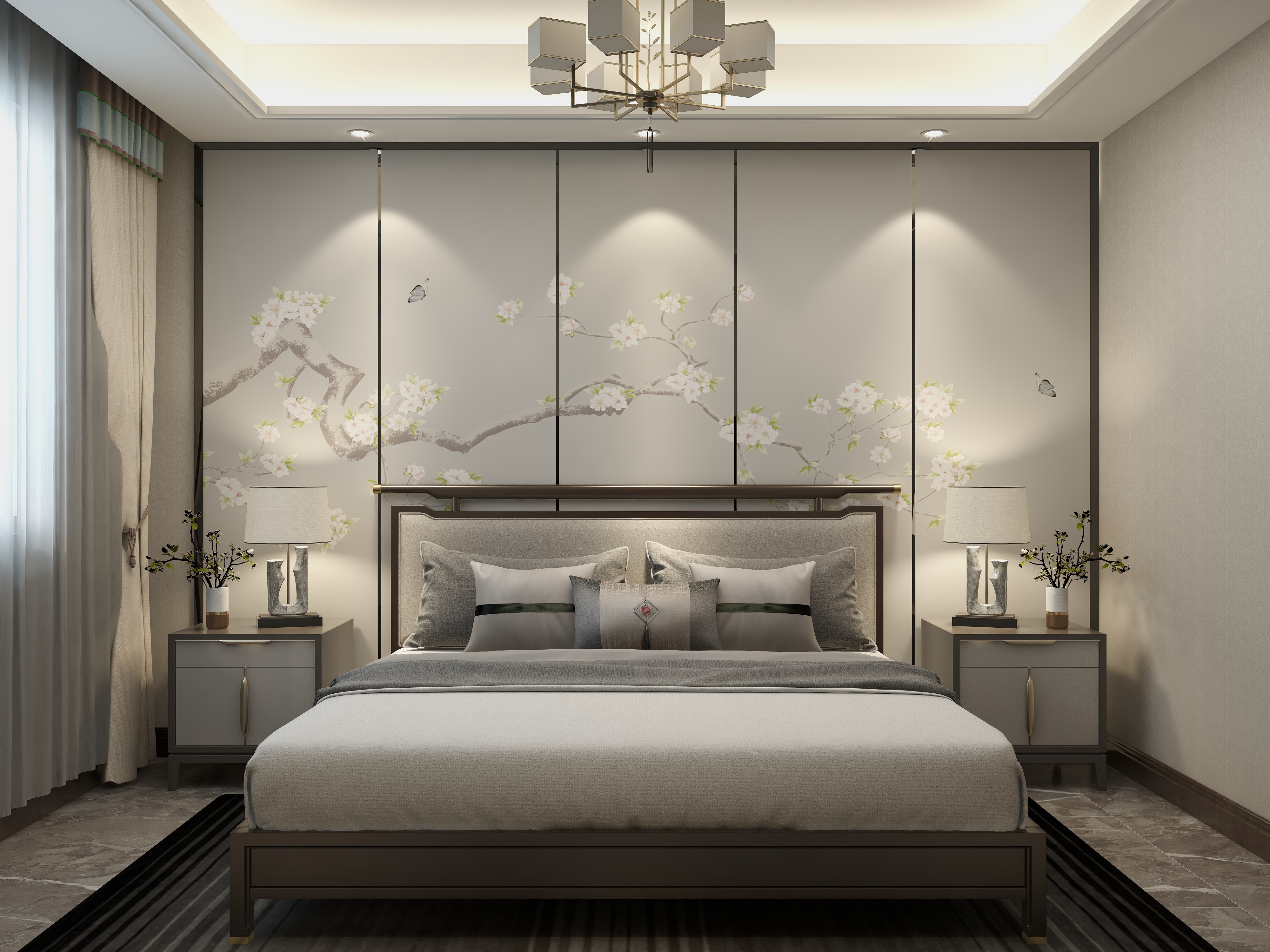 李佳洋-新中式-郑州永威五月花城装修效果图