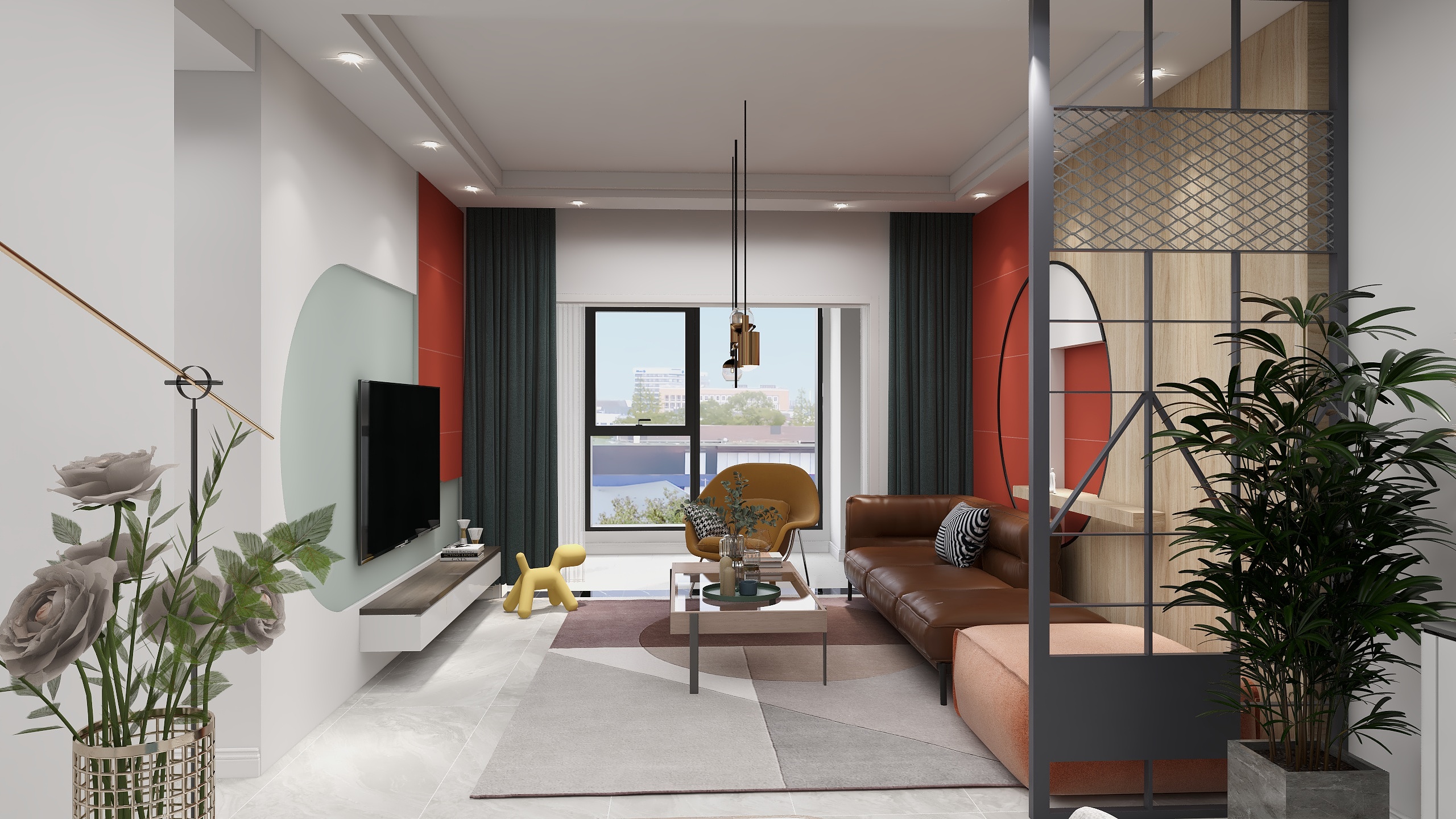 煜荣设计丨-时尚北欧丨新潮流装修效果图