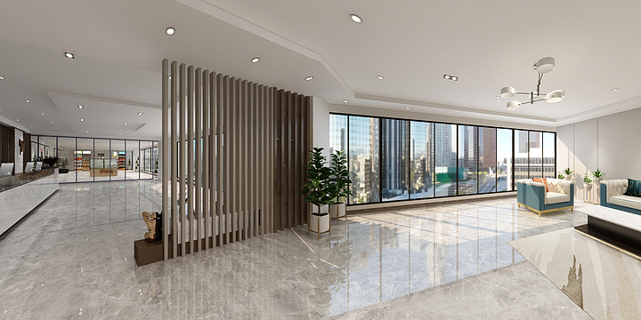 梓沐设计LI-公司展厅-装修设计方案