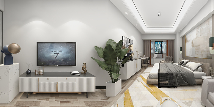 张光杰设计-悦湖国际现代风格设计-装修设计方案