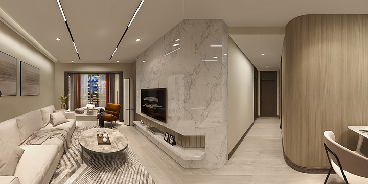 Pupa_郑豪-【寰宇饰家】绿地海外滩-装修设计方案