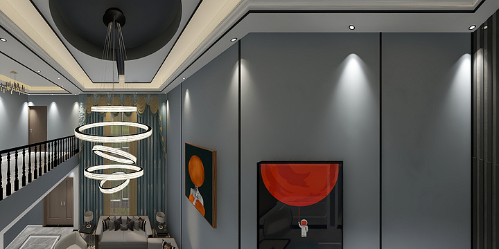 宁蒗高端标准化装修资深设计师沙健-马吊沟挑空自建房-装修设计方案