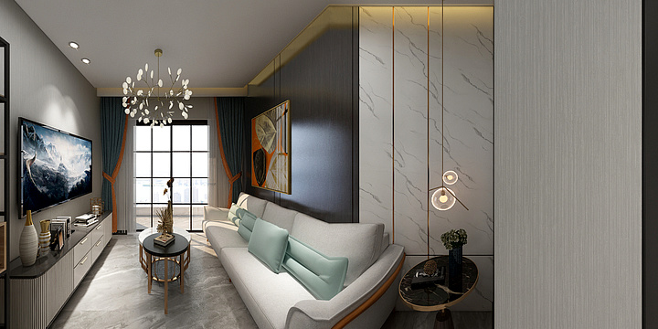 深圳丨金麟設計中心-悦千山-样板间-装修设计方案