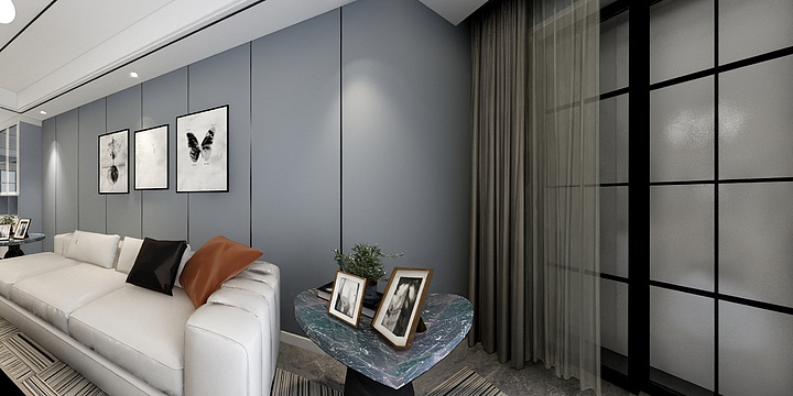 全景图888-天矶三室现代风格-装修设计方案