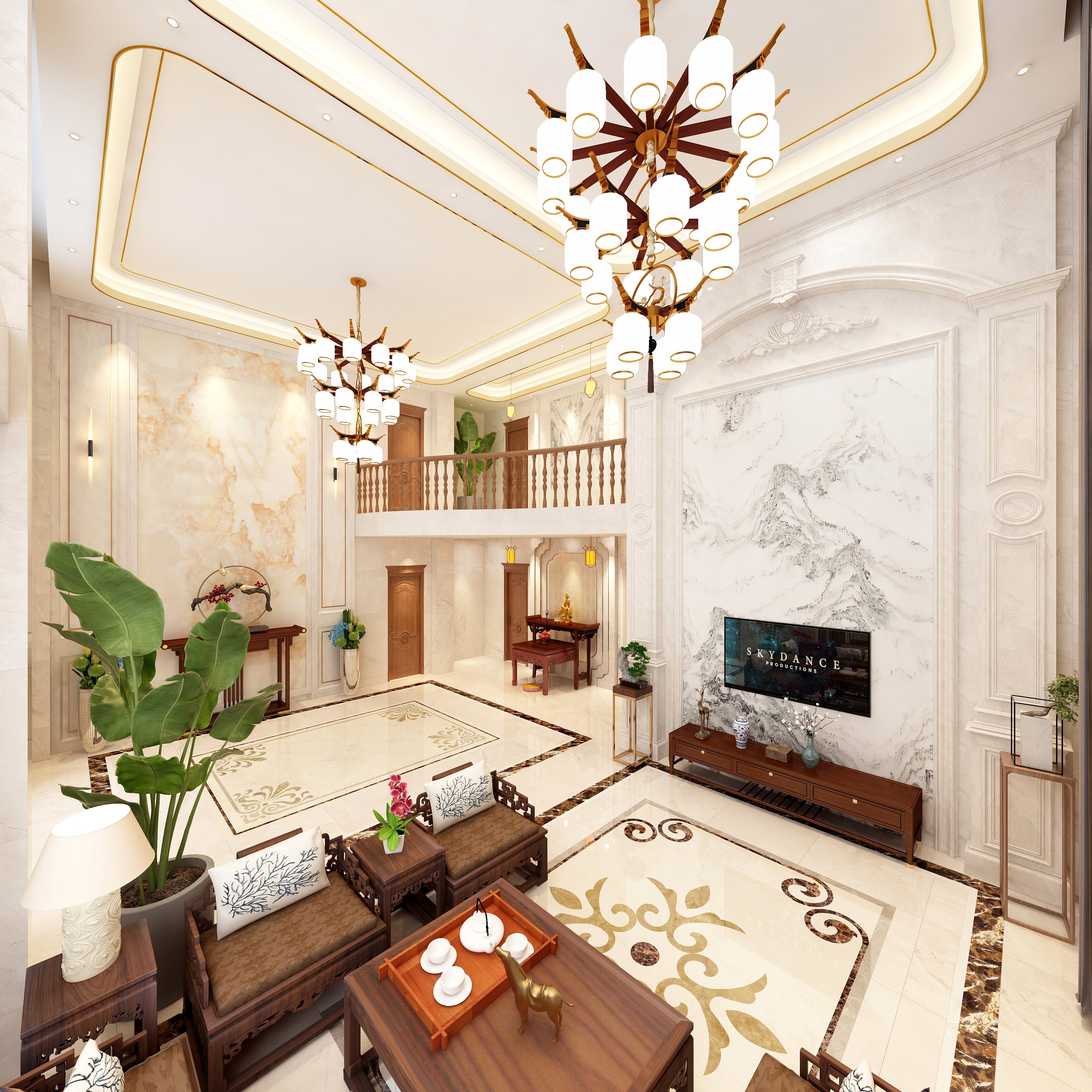 风禾麗居-吉典装饰-别墅现代简欧案例二-装修设计方案