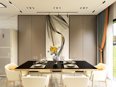 设计师如一-【创意造】暖心相聚25平厨房餐厅空间装修效果图