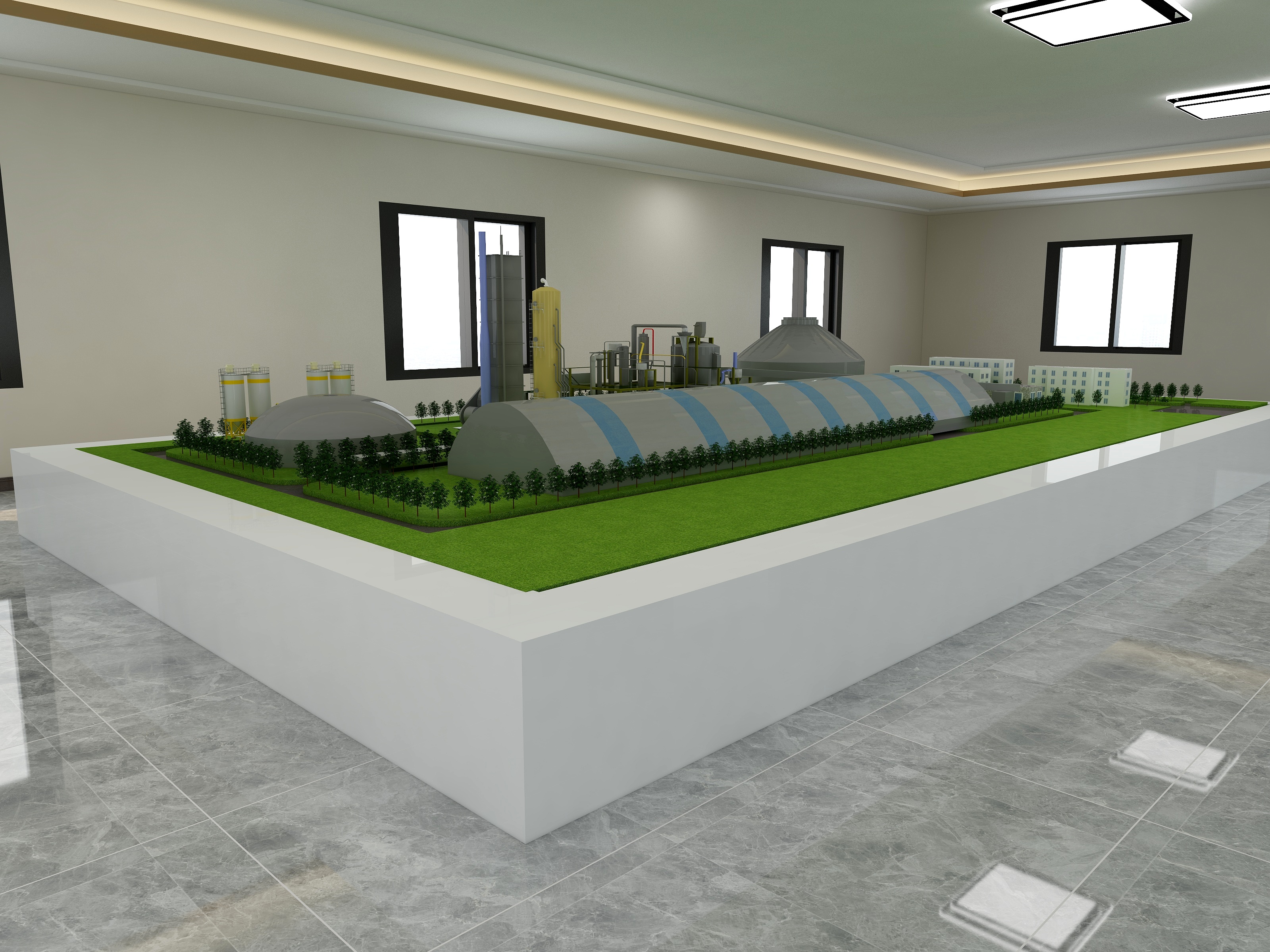 乐武堂-工业效果图-装修设计方案