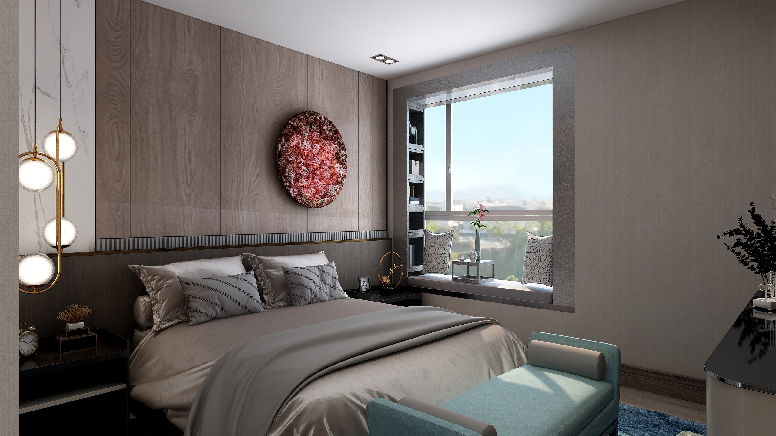 阿得的设计-东城学府田总主人房-装修设计方案