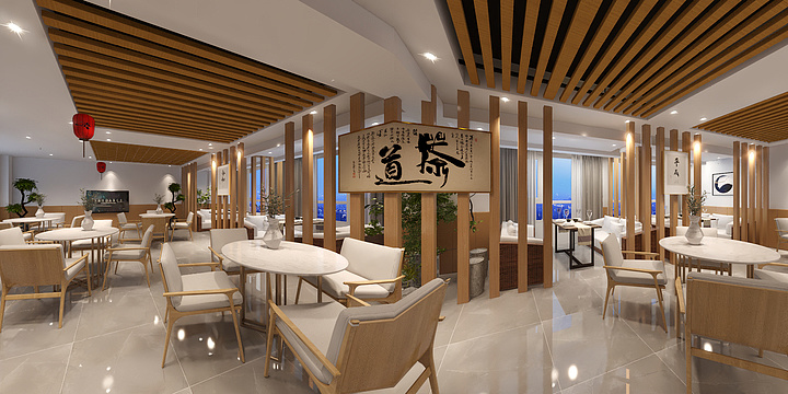 工地小跑腿-新丰茶楼商铺-3D-装修设计方案