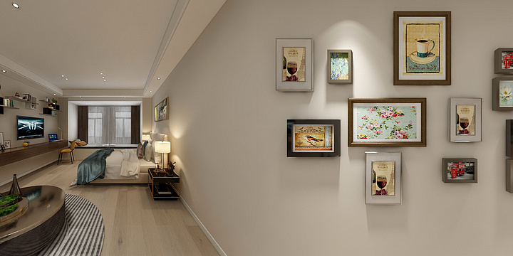 青橙設計-河北长旅50平-装修设计方案