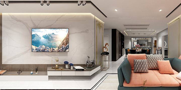 刘增-132㎡简约轻奢-装修设计方案