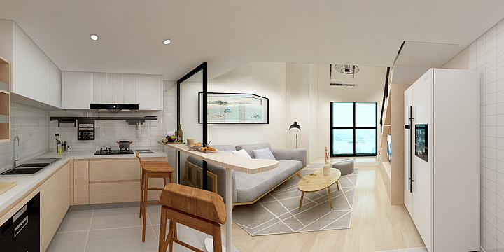 拾贰廿-中邦欢乐颂51-1039刘先生家-装修设计方案