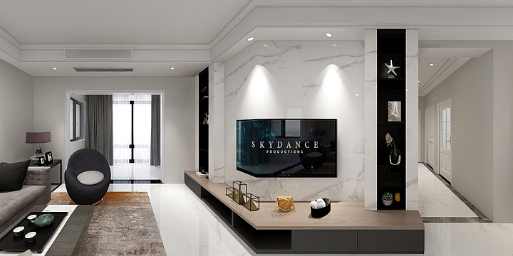 全案设计彭维-悦府7栋30-1效果图-装修设计方案