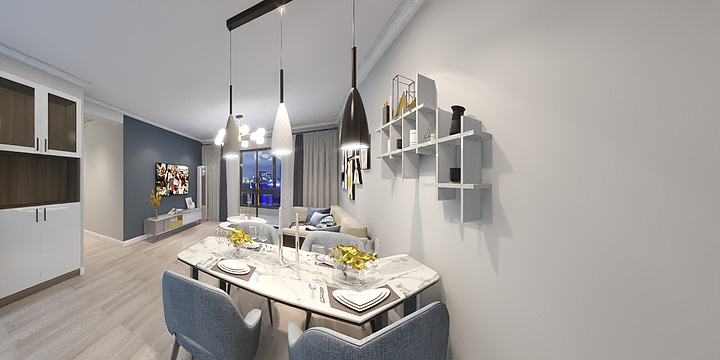 张旺-黄浦君庭1#606-装修设计方案