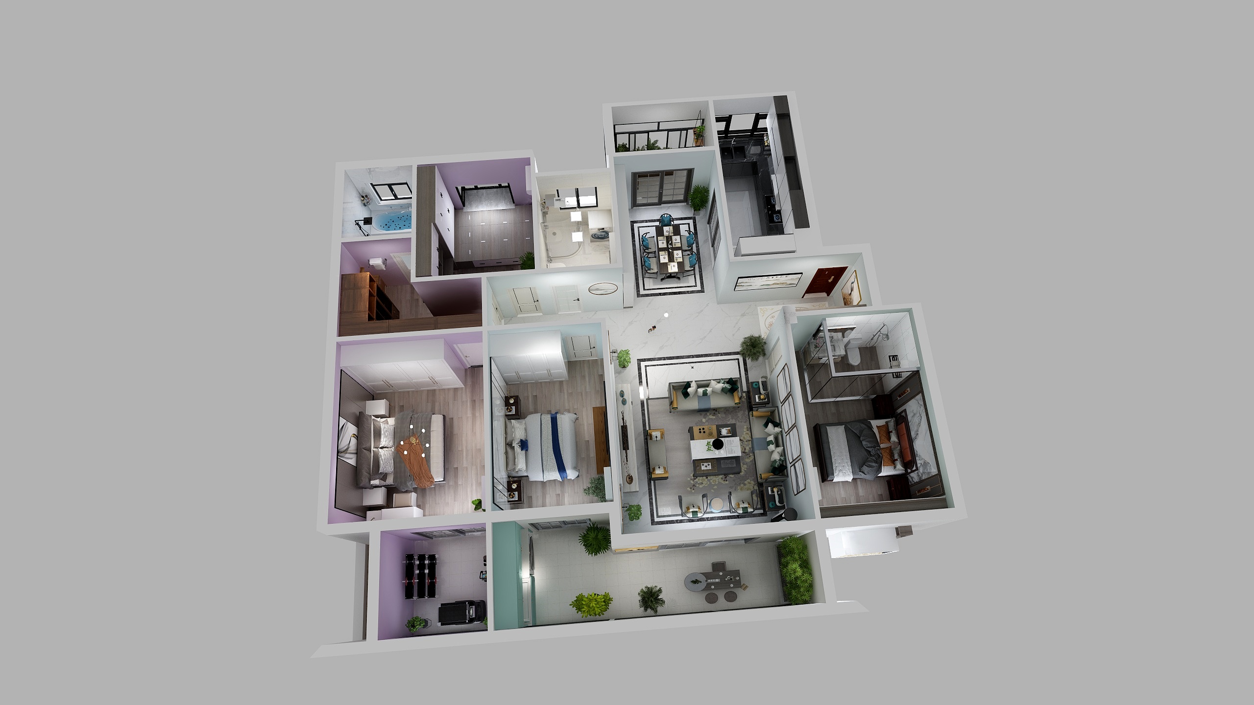 梦明装饰133****1027-黄冈市罗田县九方城李总家-装修设计方案