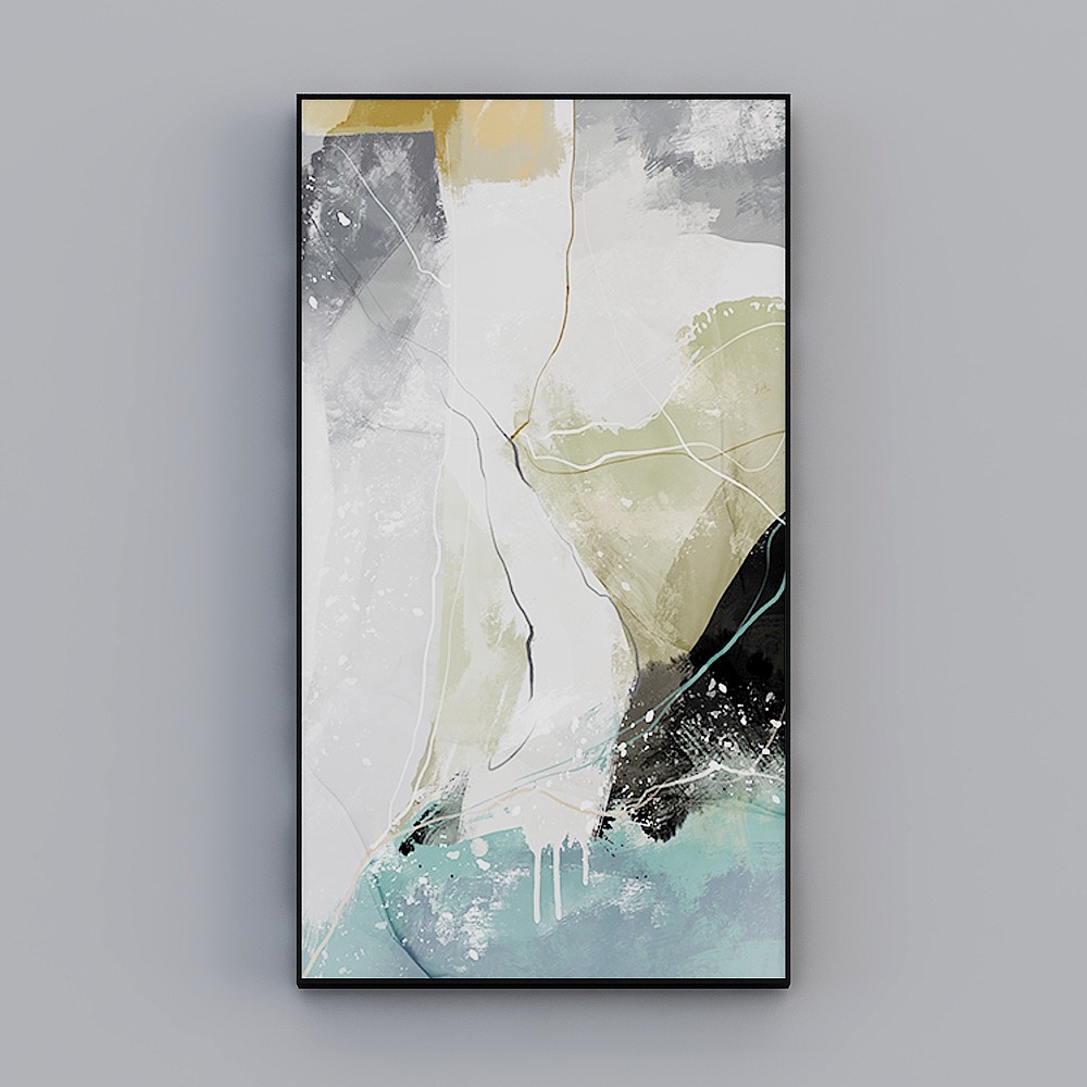 海龙红-现代风-玄关装饰画-抽象系