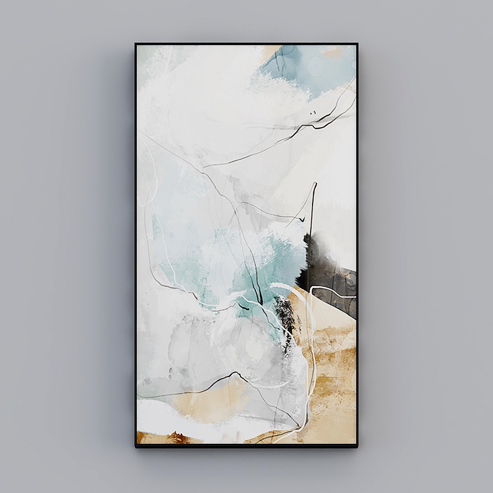 海龙红-现代风-玄关装饰画-抽象系