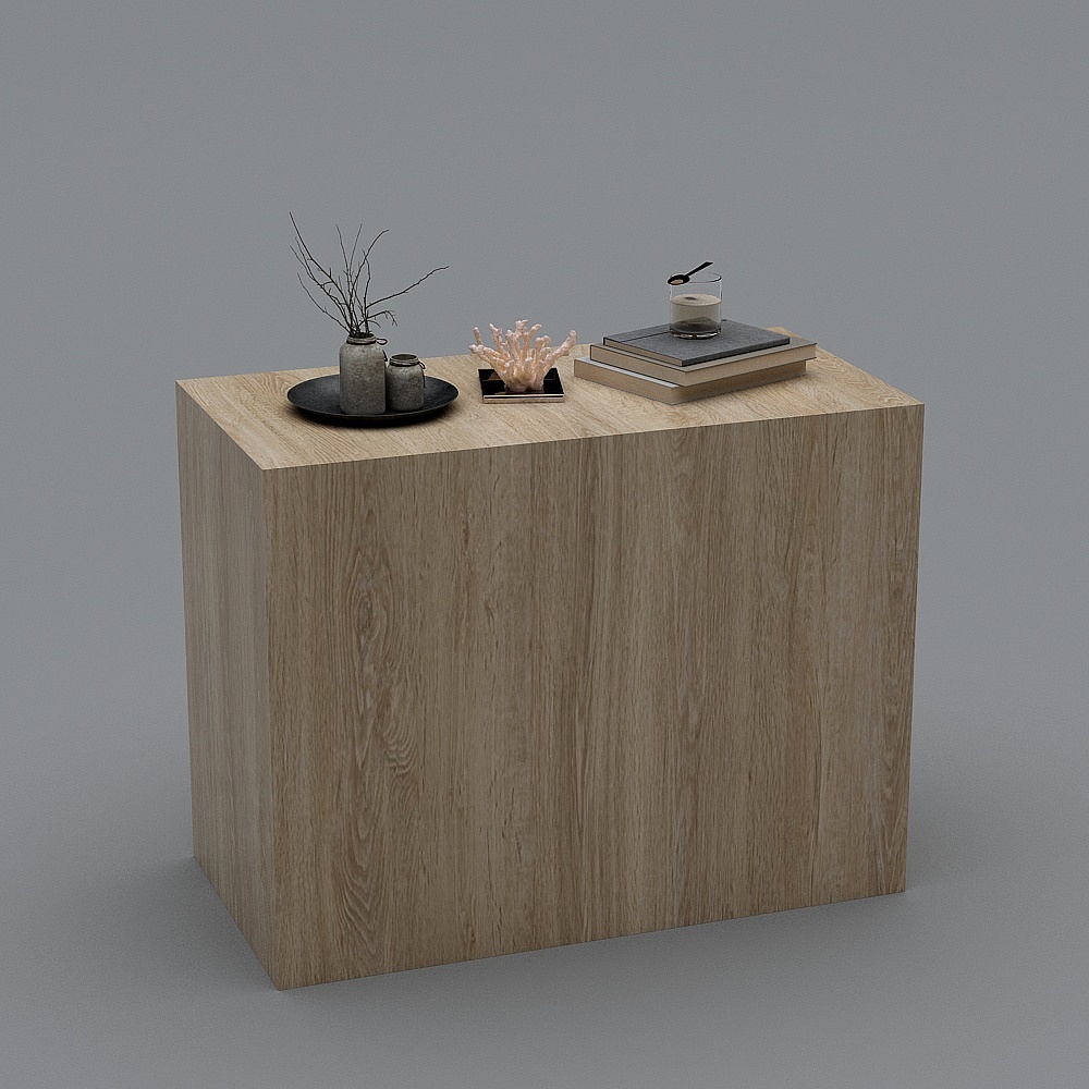 酒店客房-北欧装饰柜3D模型