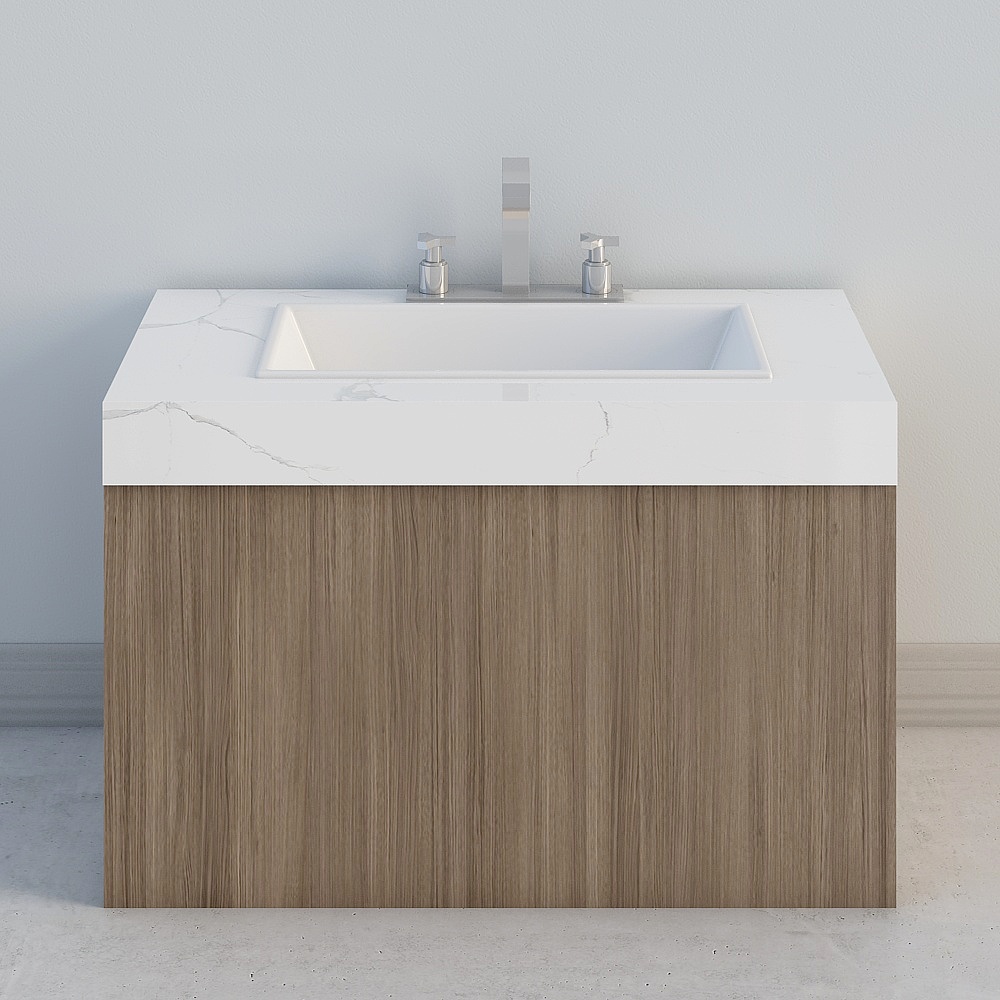 酒店客房-现代浴室柜-13D模型