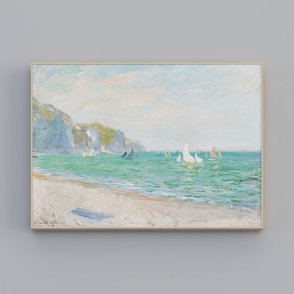 海龙红-现代风-客厅卧室餐厅玄关装饰画-莫奈系列3D模型