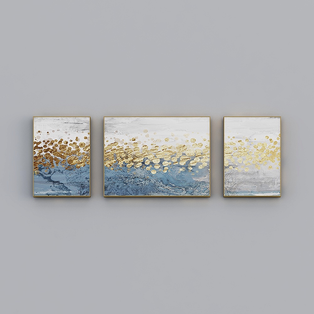 海龙红-现代风-客厅卧室餐厅挂画-弥金岁月