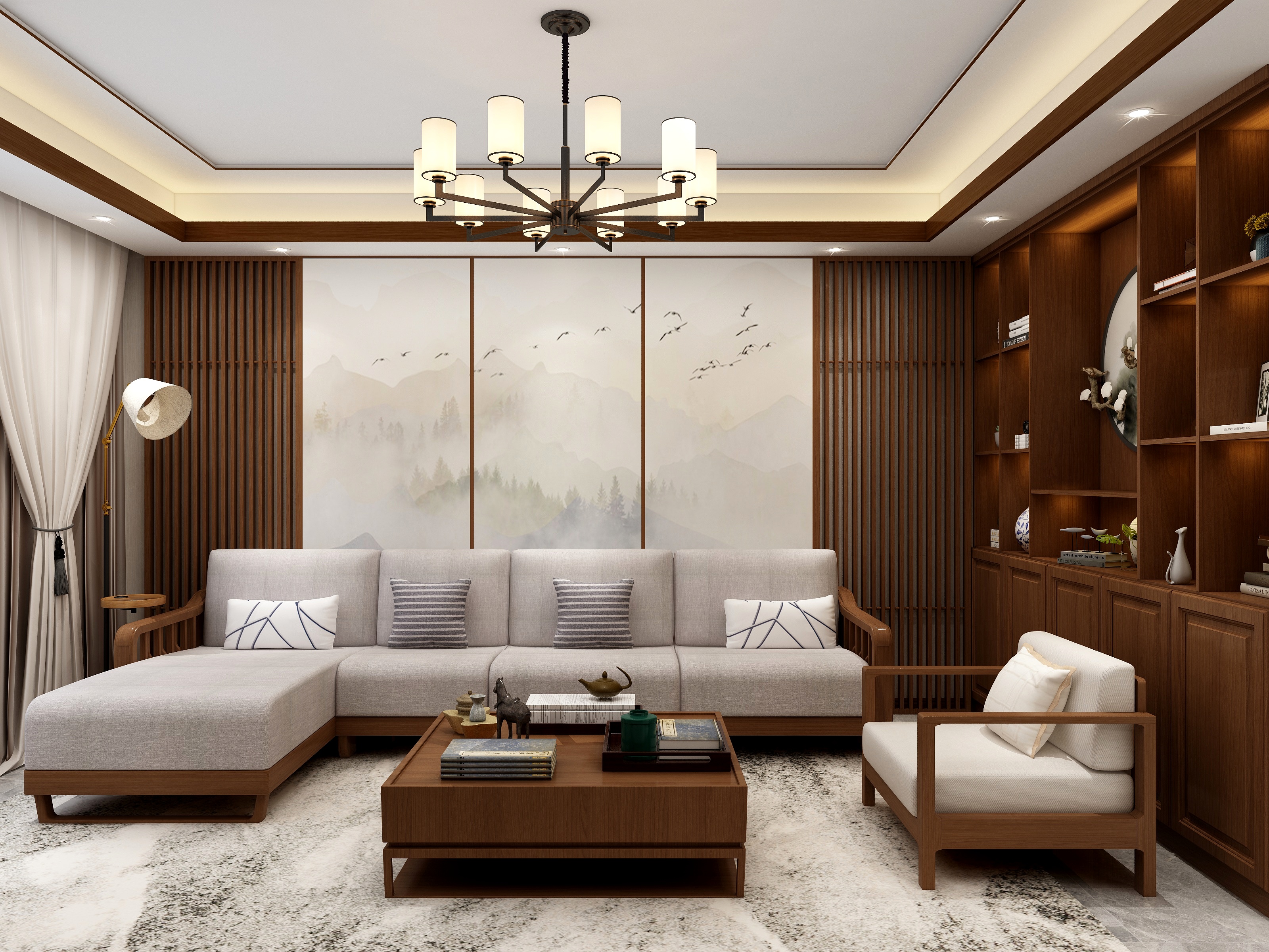 璃陌y-尚品新苑-新中式装修效果图