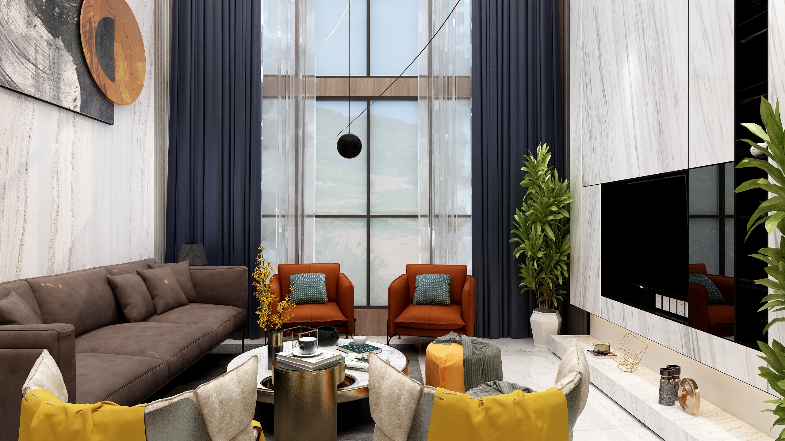 此位置招商-2层别墅户型装修效果图