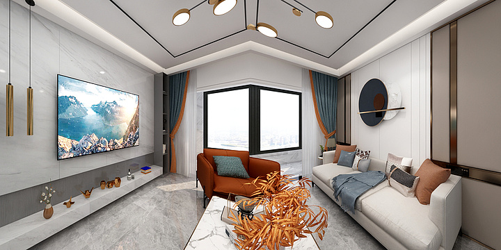 代鲡婵-印悦府113平方-装修设计方案