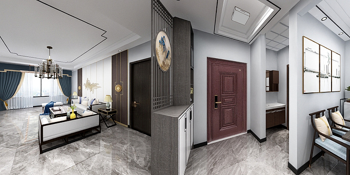 甘肃武威凉州区史光财云店-丝路明珠户型-装修设计方案