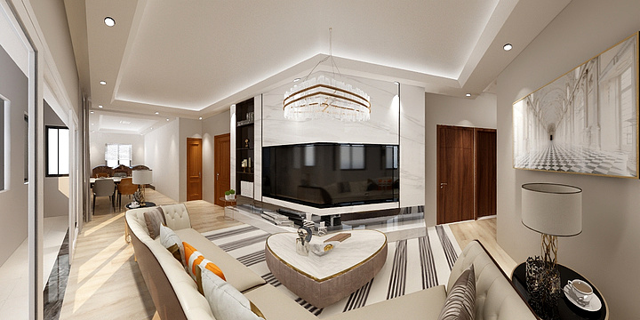 叶一平设计师-瑞和园89.50㎡B户型3室2厅1卫-装修设计方案