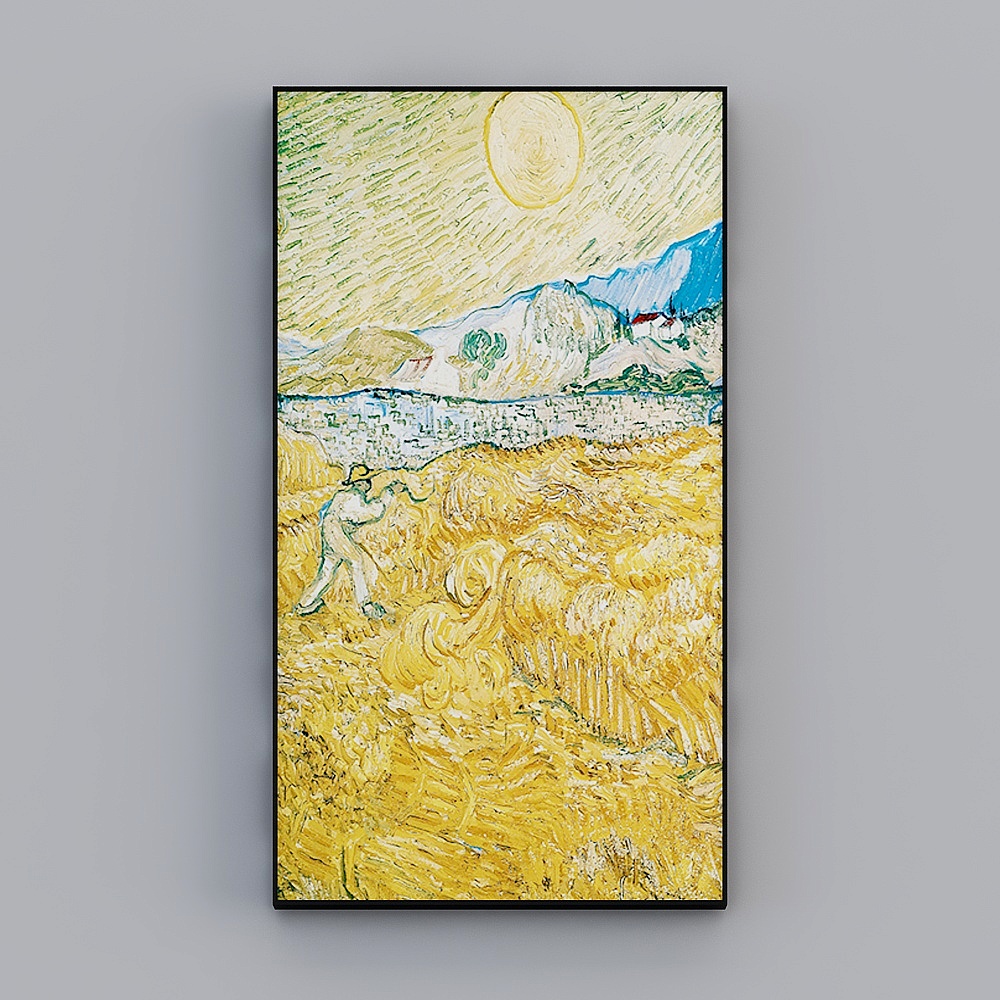 海龙红-现代风-客厅玄关装饰画-梵高名画