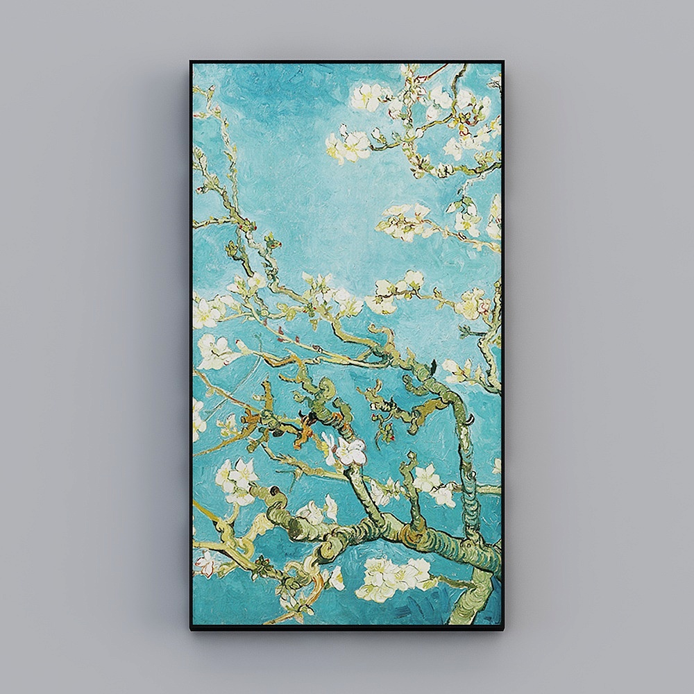 海龙红-现代风-客厅玄关装饰画-梵高名画