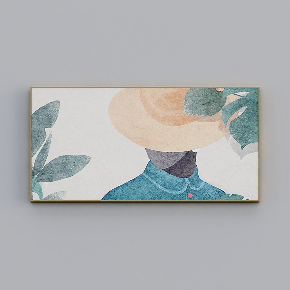 海龙红-现代风-客厅卧室装饰画-青春物语3D模型