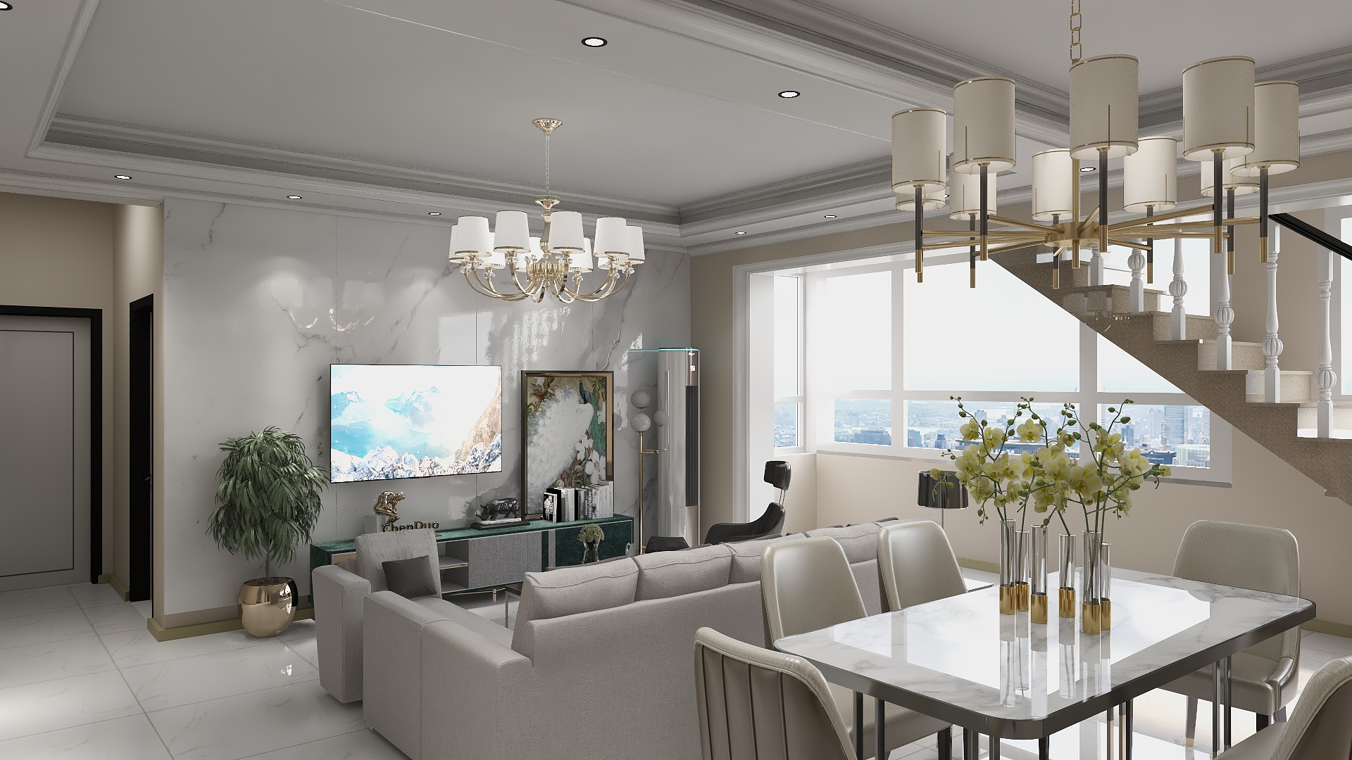 徐蒙宇-宽庭曾哥效果图-装修设计方案