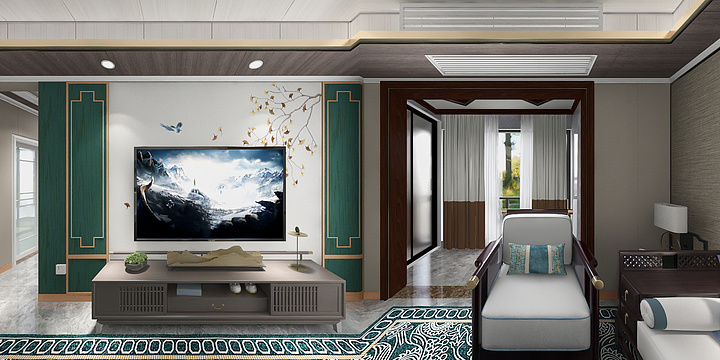 竹木纤维设计小曾-万达华府B区1-1-3102-装修设计方案