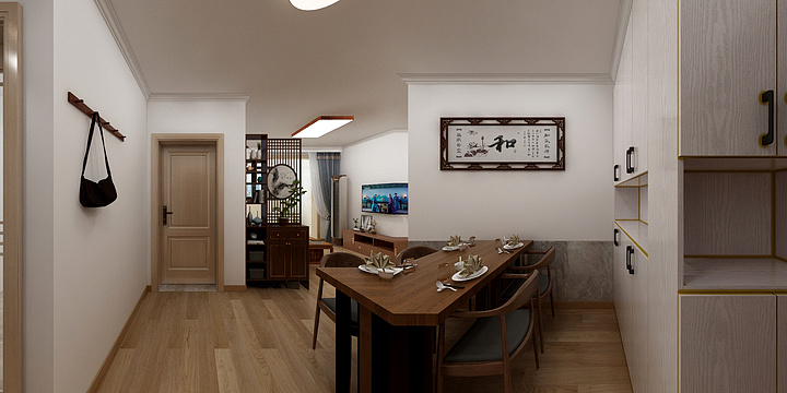 V参考效果图-江凌苑6号客餐厅参考效果图-装修设计方案