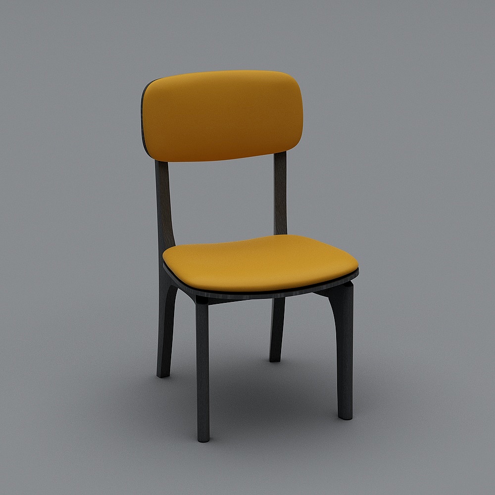 Y032#椅子（橙）3D模型