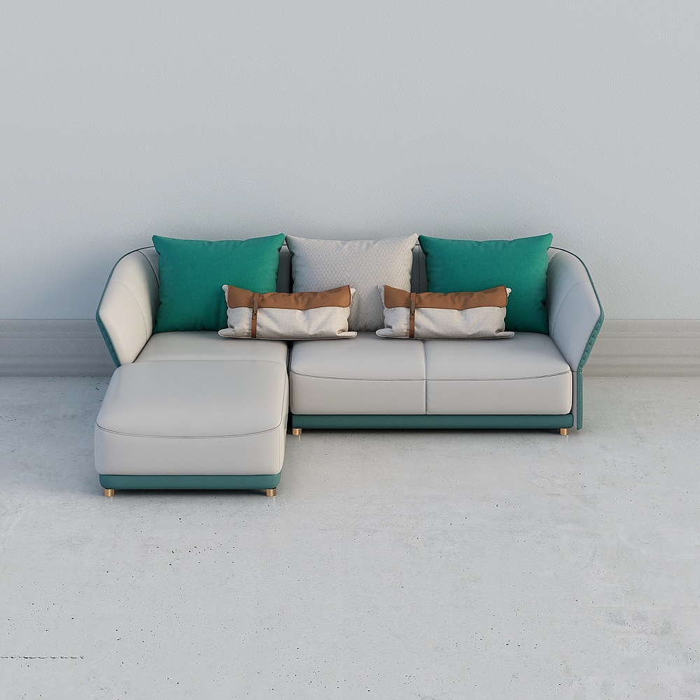 优佳-轻奢-优佳-Q2023CL-(三+贵）沙发3D模型