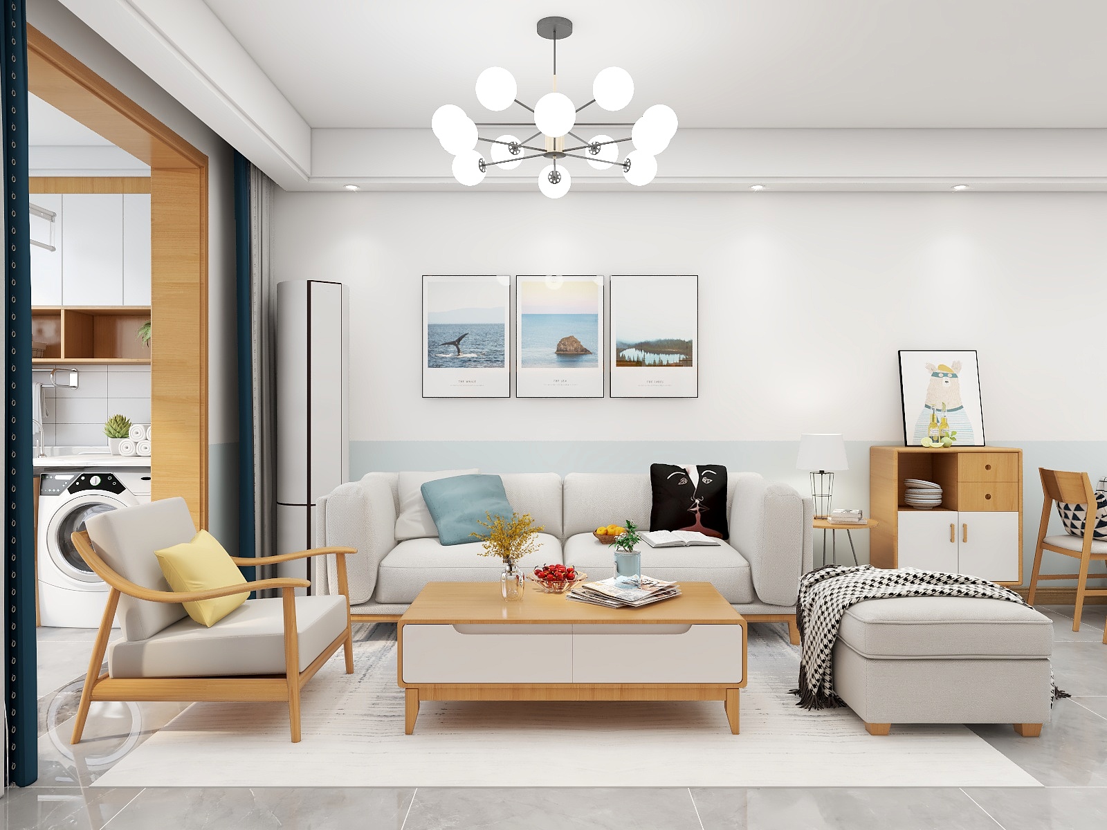 陈传奇-北欧风3居装修效果图