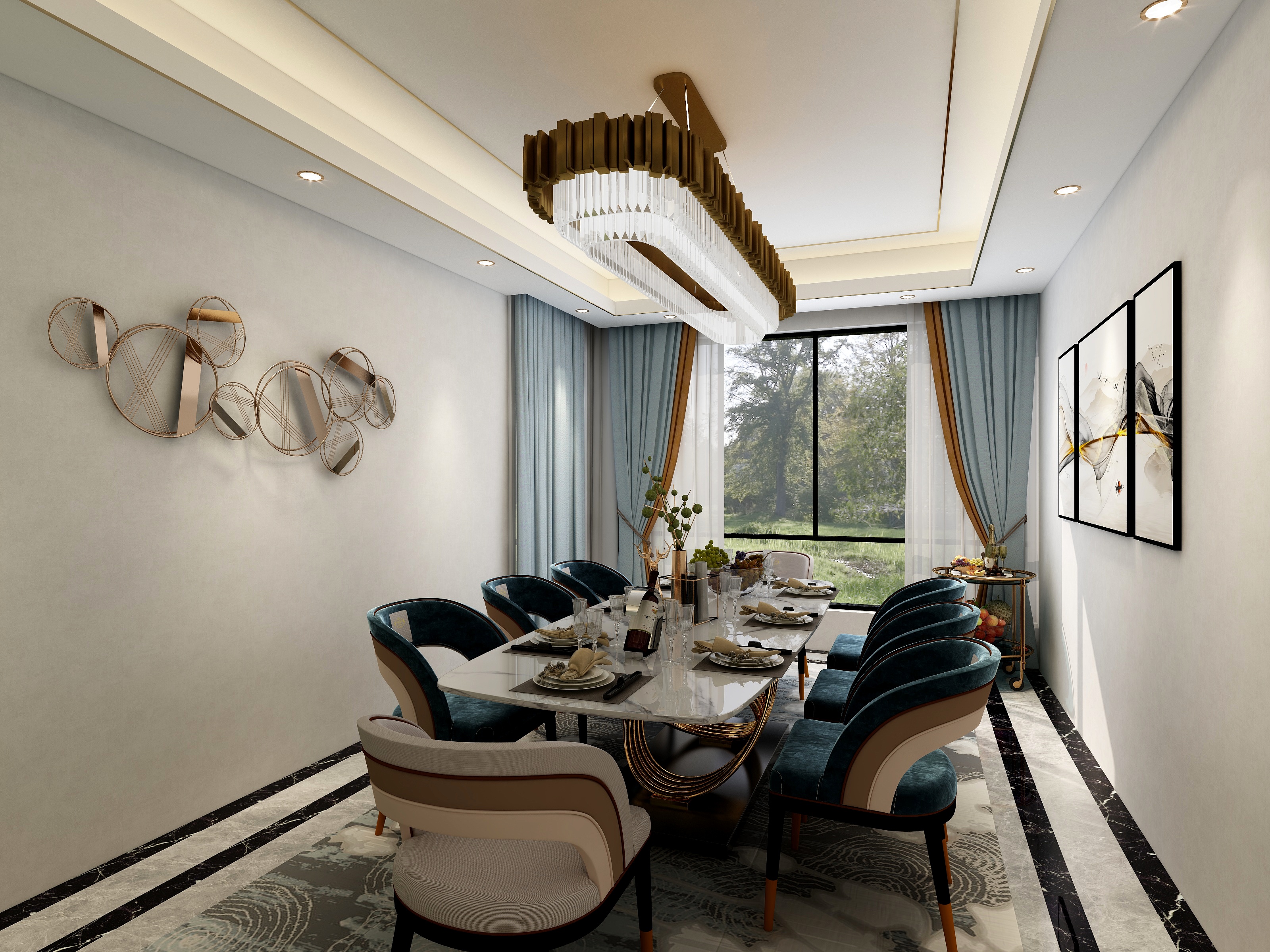 风之言-2层别墅户型装修效果图