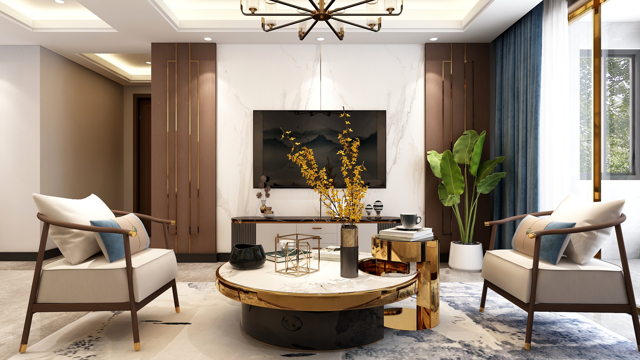 FANGRENYE-新中式装修效果图