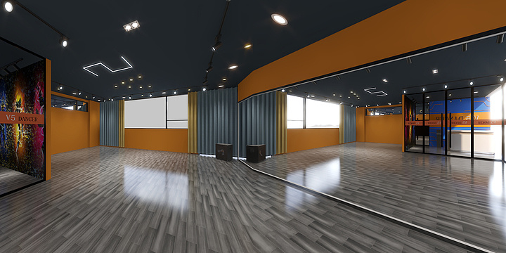 AmosR-天虹商场舞蹈室-装修设计方案